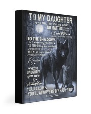 MY BABY GIRL - TO DAUGHTER FROM DAD 11x14 Gallery Wrapped Canvas Prints front