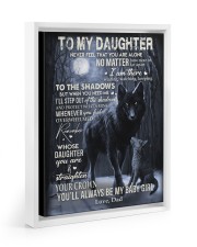 MY BABY GIRL - TO DAUGHTER FROM DAD Floating Framed Canvas Prints White tile