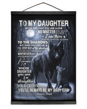 MY BABY GIRL - TO DAUGHTER FROM DAD Hanging Canvas tile