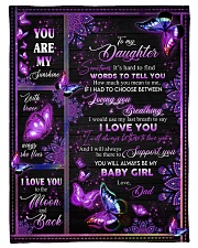 I LOVE YOU - DAD TO DAUGHTER Fleece Blanket tile