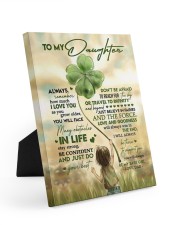 Love And Goodness Will Always Win In The End - Best Gift For Daughter Easel-Back Gallery Wrapped Canvas tile