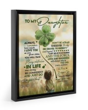 Love And Goodness Will Always Win In The End - Best Gift For Daughter Floating Framed Canvas Prints Black tile