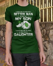 I Asked God - Perfect Gift For Dad Classic T-Shirt apparel-classic-tshirt-lifestyle-21