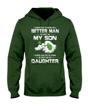 I Asked God - Perfect Gift For Dad Hooded Sweatshirt tile