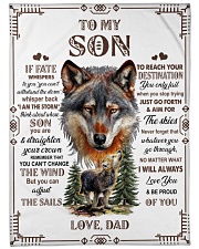 I AM THE STORM - LOVELY GIFT FOR SON Large Fleece Blanket - 60" x 80" front