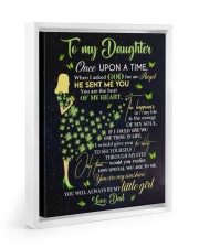 When I Asked God For An Angel He Sent Me You - Lovely Gift For Daughter Floating Framed Canvas Prints White tile