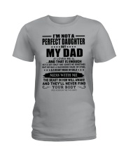 MESS WITH ME - AMAZING GIFT FOR DAUGHTER Ladies T-Shirt tile