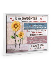 You Are My Sunshine - Best Gift For Daughter Floating Framed Canvas Prints White tile