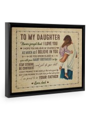I Believe In You - Best Gift For Daughter Floating Framed Canvas Prints Black tile