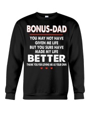 Thank You For Loving Me As Your Own - Perfect Gift For Bonus Dad Crewneck Sweatshirt tile