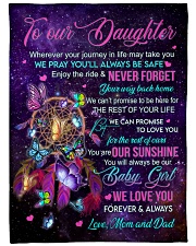 NEVER FORGET YOUR WAY BACK HOME Large Fleece Blanket - 60" x 80" front