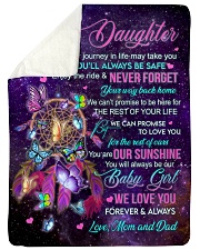 NEVER FORGET YOUR WAY BACK HOME Sherpa Fleece Blanket tile