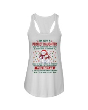 My Crazy Dad Loves Me - Best Gift For Daughter Ladies Flowy Tank tile