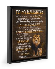 Follow Your Dreams - Lovely Gift For Daughter Floating Framed Canvas Prints Black tile