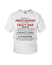 My Crazy Dad Loves Me - Amazing Gift For Daughter Youth T-Shirt tile