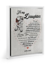 My Last Breath To Say I Love You - Amazing Gift For Daughter Floating Framed Canvas Prints White tile