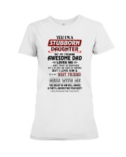 HE IS MY BEST FRIEND - AMAZING GIFT FOR DAUGHTER Premium Fit Ladies Tee tile