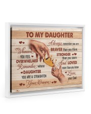 Straighten Your Crown - Best Gift For Daughter Floating Framed Canvas Prints White tile