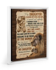 CARRY YOU IN MY HEART - GREAT GIFT FOR DAUGHTER Floating Framed Canvas Prints White tile