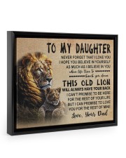 Believe In Yourself - Lovely Gift For Daughter Floating Framed Canvas Prints Black tile