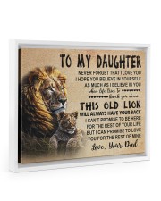 Believe In Yourself - Lovely Gift For Daughter Floating Framed Canvas Prints White tile