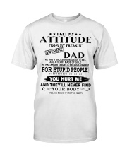 HE HAS A BACKBONE MADE OF STEEL Classic T-Shirt tile