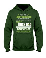 YES I'M A LUCKY DAUGHTER Hooded Sweatshirt front
