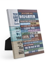 I LOVE YOU - GREAT GIFT FOR DAUGHTER Easel-Back Gallery Wrapped Canvas tile