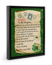 I Pray You'll Always Be Safe - Lovely Gift For Daughter Floating Framed Canvas Prints Black tile