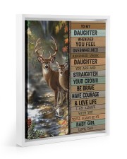 You'll Always Be My Baby Girl - Best Gift For Daughter Floating Framed Canvas Prints White tile