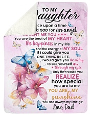 You Are The Beat Of My Heart - Best Gift For Daughter Sherpa Fleece Blanket tile