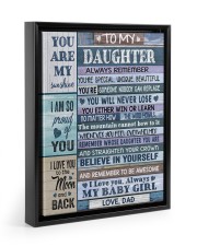 1 DAY LEFT - GET YOURS NOW Floating Framed Canvas Prints Black tile