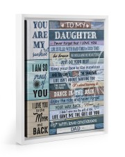 LIFE GAVE ME THE GIFT OF YOU Floating Framed Canvas Prints White tile