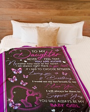 My Baby Girl - Best Gift For Daughter Large Fleece Blanket - 60" x 80" aos-coral-fleece-blanket-60x80-lifestyle-front-02