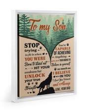 I BELIEVE IN YOU - AMAZING GIFT FOR SON Floating Framed Canvas Prints White tile