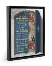 I Believe In You - Best Gift For Daughter Floating Framed Canvas Prints Black tile