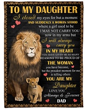 I Will Always Carry You In My Heart - Best Gift For Daughter Large Fleece Blanket - 60" x 80" front