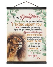 I THINK ABOUT YOU - BEST GIFT FOR DAUGHTER 12x16 Black Hanging Canvas thumbnail