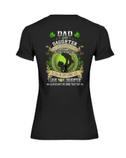 Dad And Daughter Not Always Eye To Eye Premium Fit Ladies Tee tile