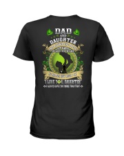 Dad And Daughter Not Always Eye To Eye Ladies T-Shirt tile
