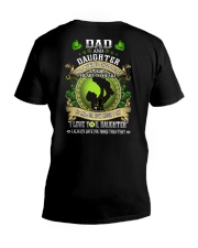 Dad And Daughter Not Always Eye To Eye V-Neck T-Shirt tile