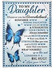BIG HUG - SPECIAL GIFT FOR DAUGHTER Large Fleece Blanket - 60" x 80" front