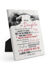 I LOVE YOU - AMAZING GIFT FOR DAUGHTER Easel-Back Gallery Wrapped Canvas tile