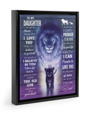 I BELIEVE IN YOU - AMAZING GIFT FOR DAUGHTER Floating Framed Canvas Prints Black tile