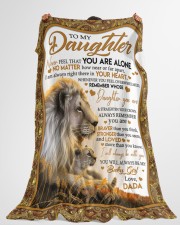 NEVER FEEL THAT YOU ARE ALONE Large Fleece Blanket - 60" x 80" aos-coral-fleece-blanket-60x80-lifestyle-front-10