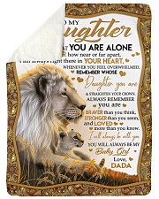 NEVER FEEL THAT YOU ARE ALONE Sherpa Fleece Blanket tile