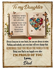 Remember That You Mean The World To Me - Lovely Gift For Daughter Fleece Blanket tile