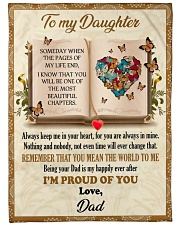Remember That You Mean The World To Me - Lovely Gift For Daughter Large Fleece Blanket - 60" x 80" front