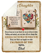 Remember That You Mean The World To Me - Lovely Gift For Daughter Sherpa Fleece Blanket tile