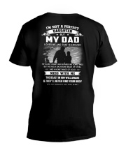 My Dad Loves Me And That Is Enough - Great Gift For Daughter V-Neck T-Shirt tile